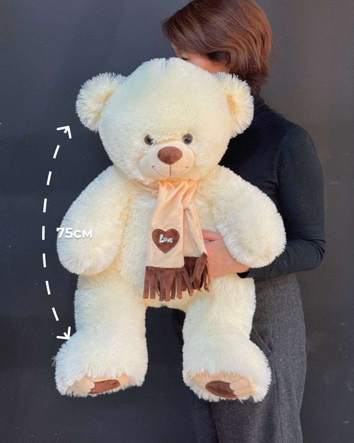 Мишка 75см Белый