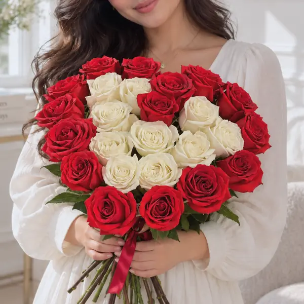 Букет Сердце из 25 роз