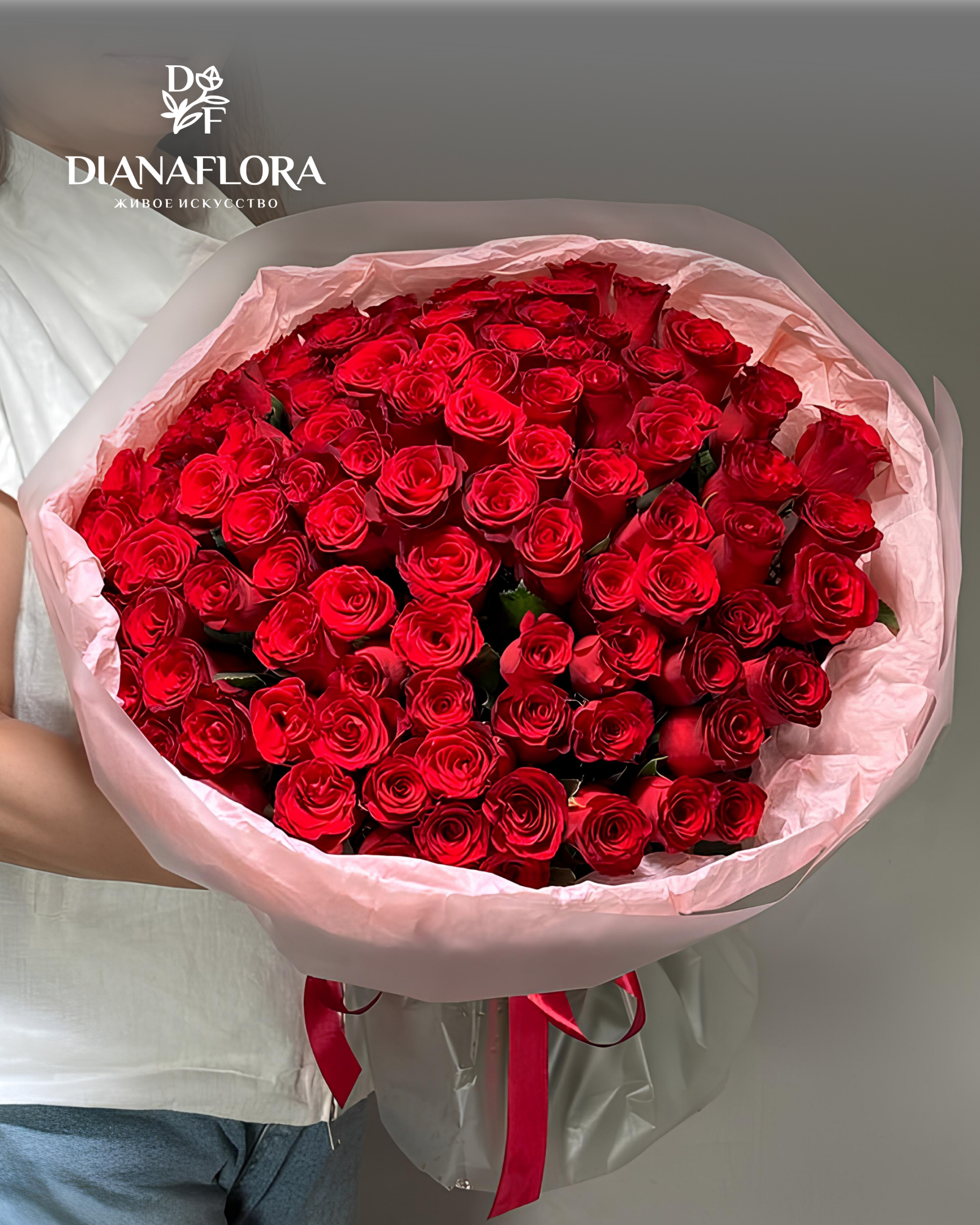 Букет из красных роз Кения